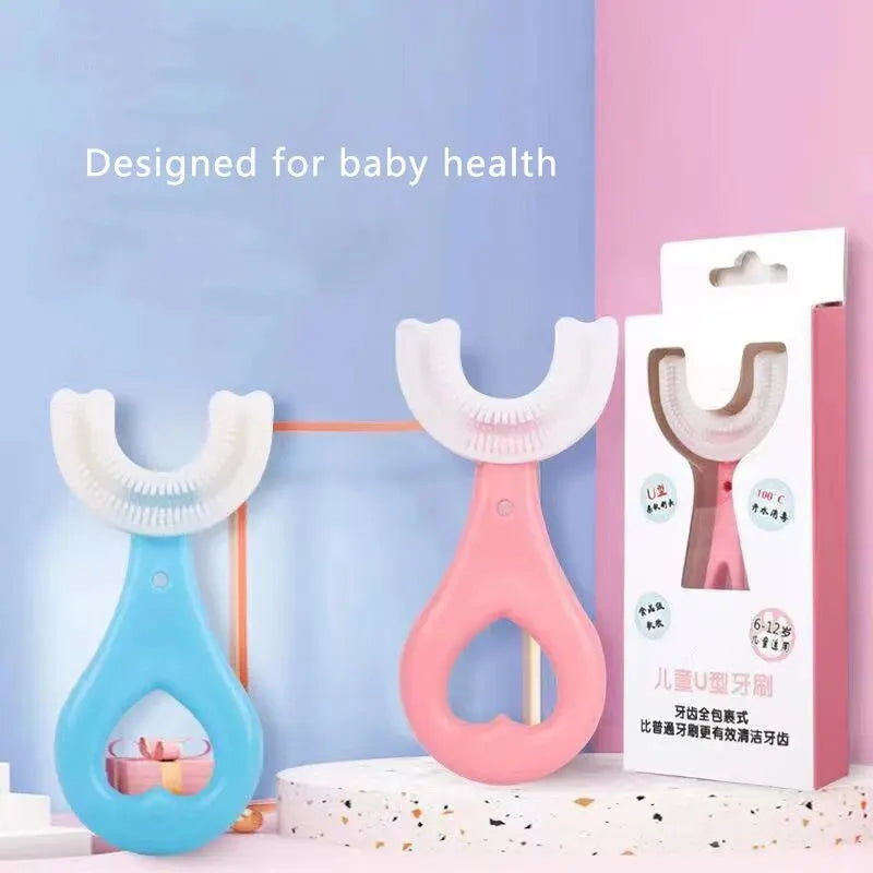 2pc U Shaped Kids Toothbrush